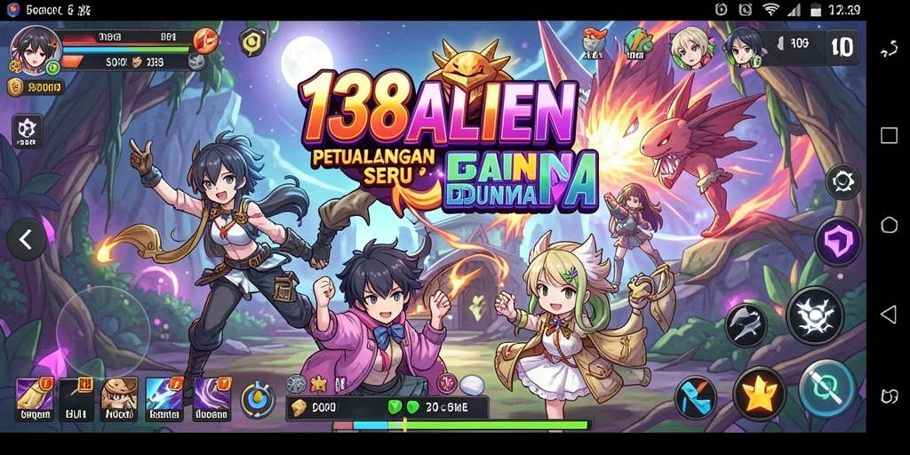 Tangkapan layar 138ALIEN menampilkan karakter anime dan pertempuran yang epik.
