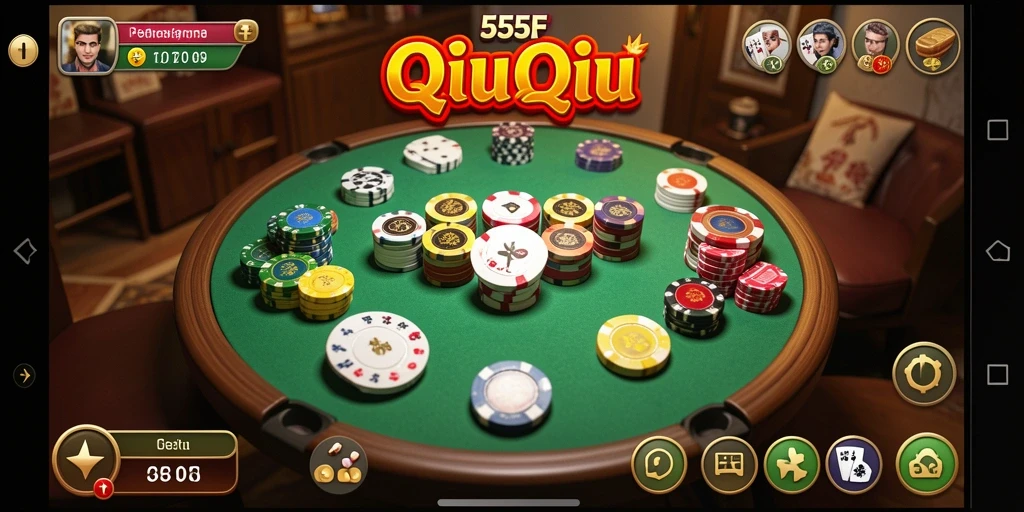 Screenshot menampilkan gameplay seru QiuQiu di 555F.