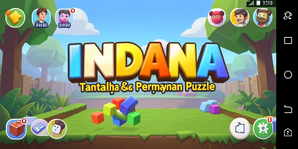 Tampilan gameplay INDAAA yang menantang dan seru.