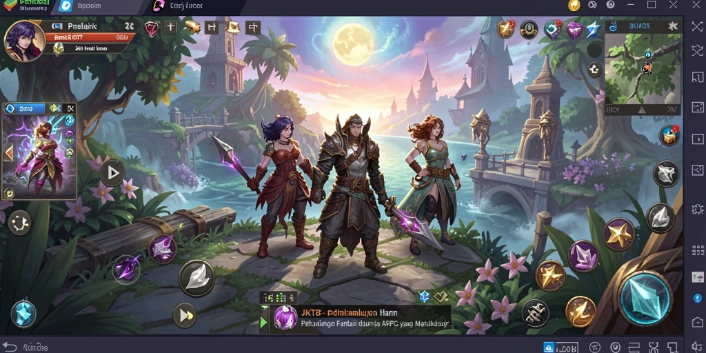Tampilan gameplay menarik dari JKT8 yang penuh aksi petualangan.