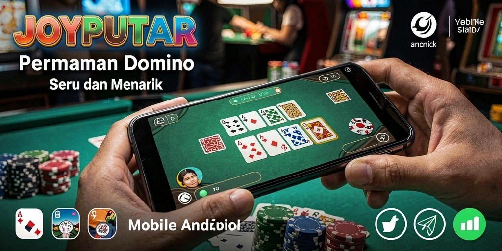 Tampilan utama gameplay seru dari JOYPUTAR yang menampilkan Domino.