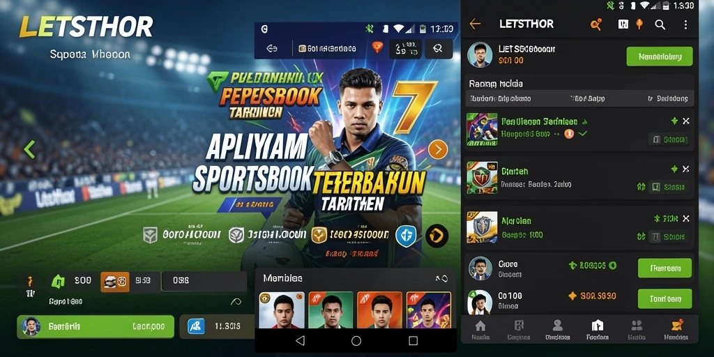 Tampilan utama LETSTHOR dengan fitur taruhan yang menarik.