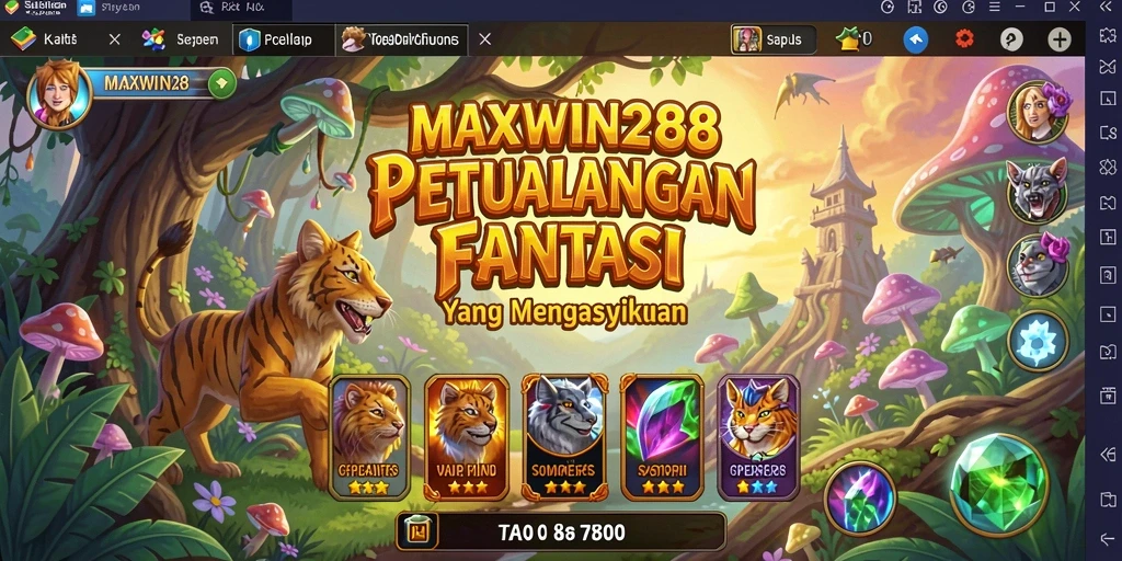 Screenshot gameplay RPG dari MAXWIN288 menunjukkan pertarungan yang seru.