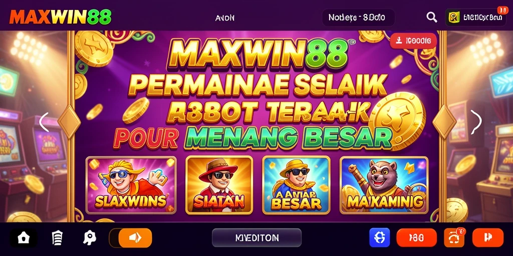 Tampilan gameplay menarik dari MAXWIN88 yang memukau.