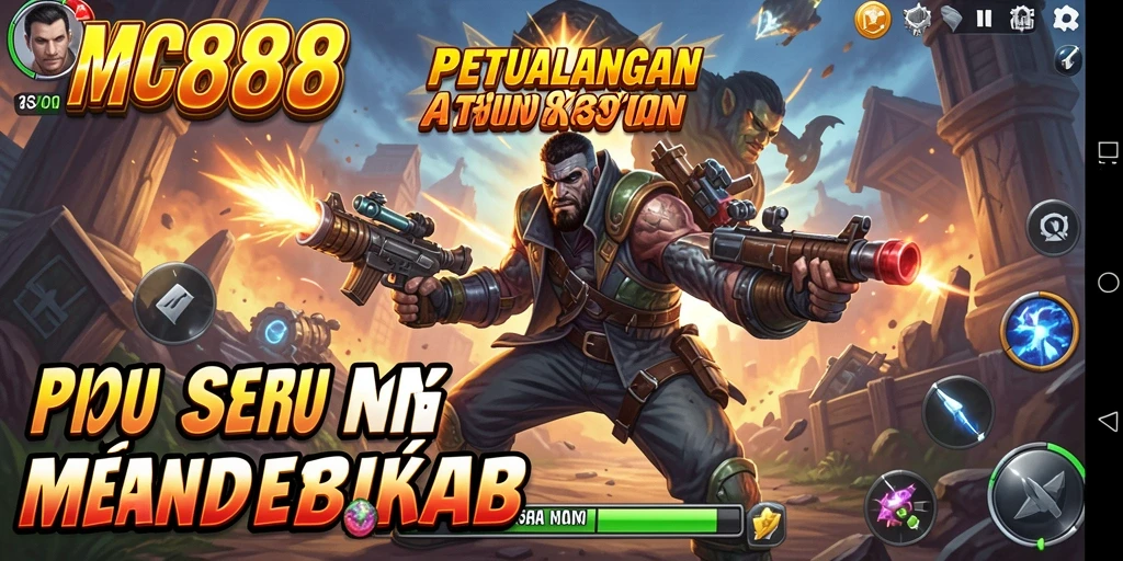 Tangkapan layar gameplay MC888 yang menampilkan aksi seru dan mendebarkan.