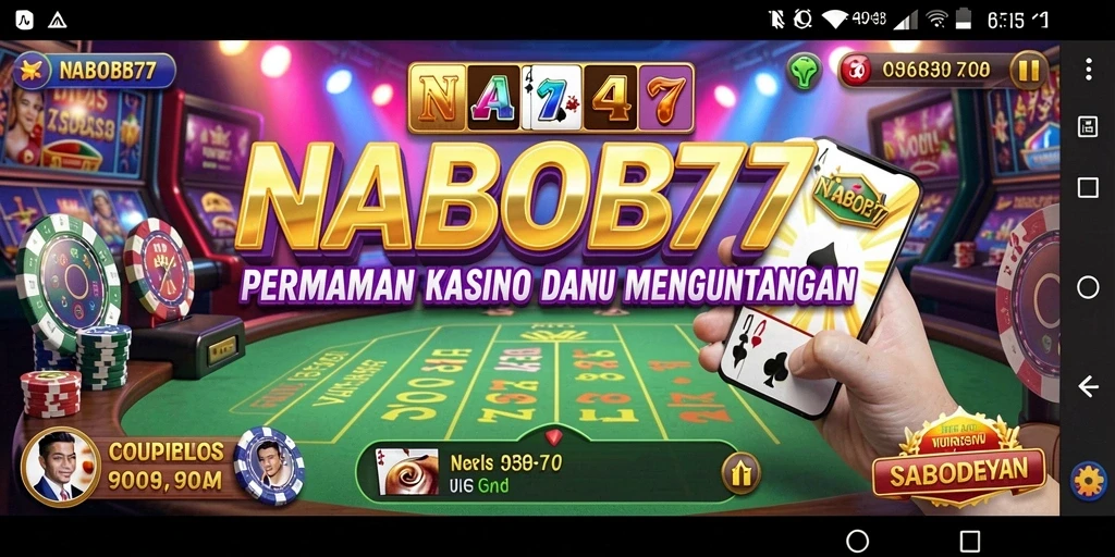 Tampilan menarik dan gameplay mendebarkan dari NABOB77.