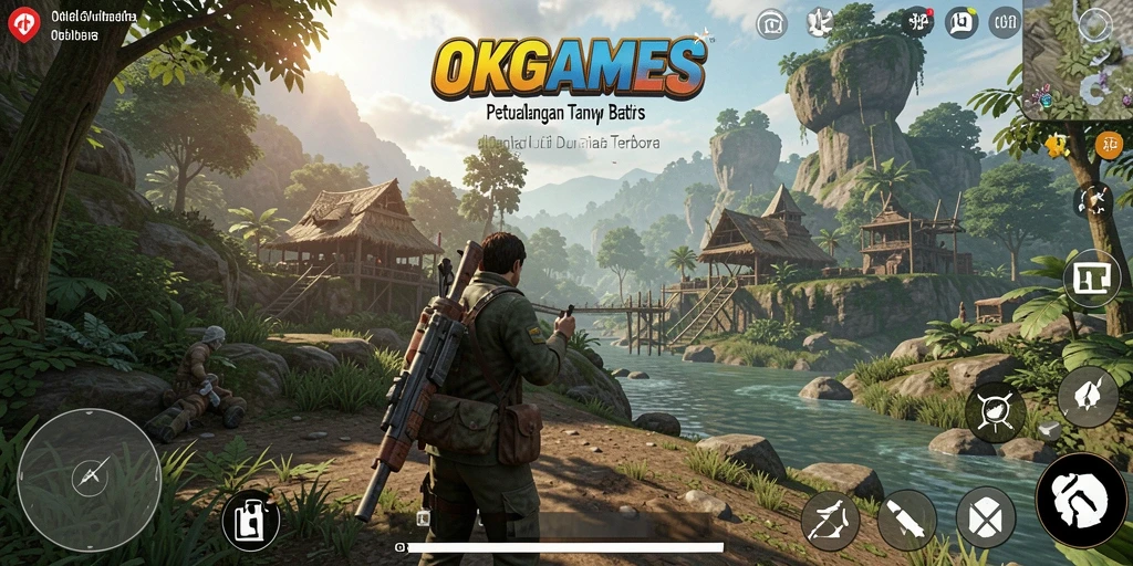 Gameplay OKGAMES yang menakjubkan dengan dunia terbuka.