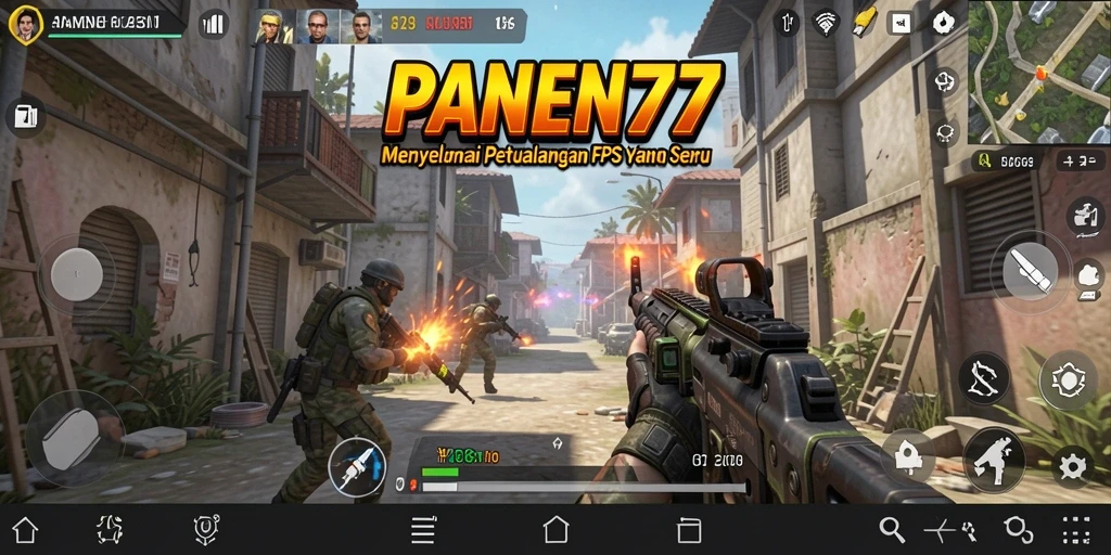 Tangkapan layar gameplay mendebarkan dari PANEN77 yang menampilkan aksi FPS yang intens.