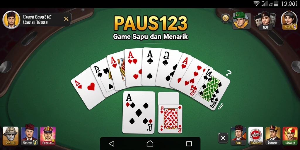 Tampilan gameplay seru dalam game Gaple PAUS123.
