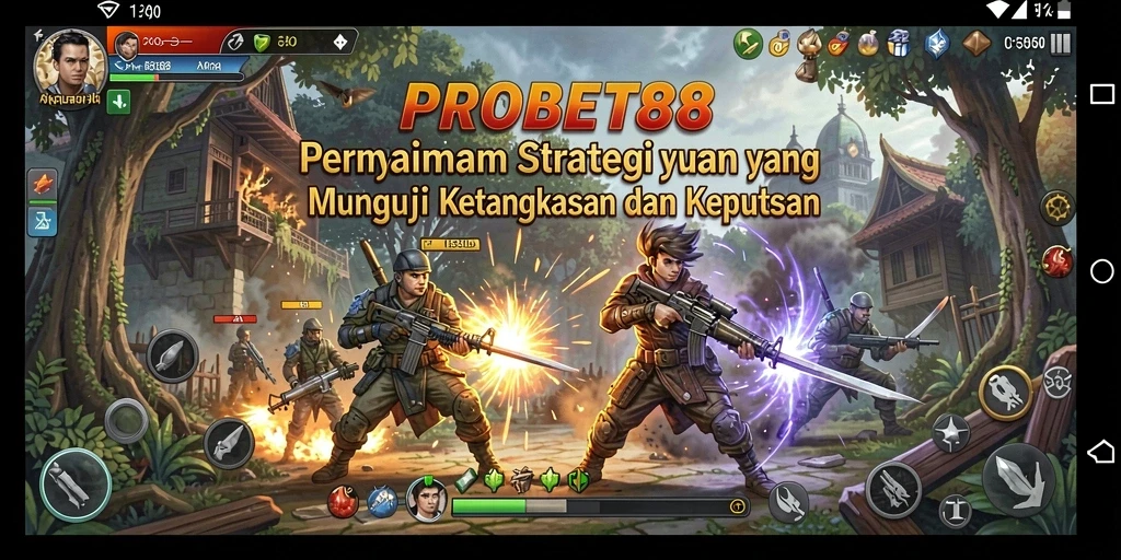 Tampilan gameplay PROBET88 yang menegangkan dan penuh strategi.