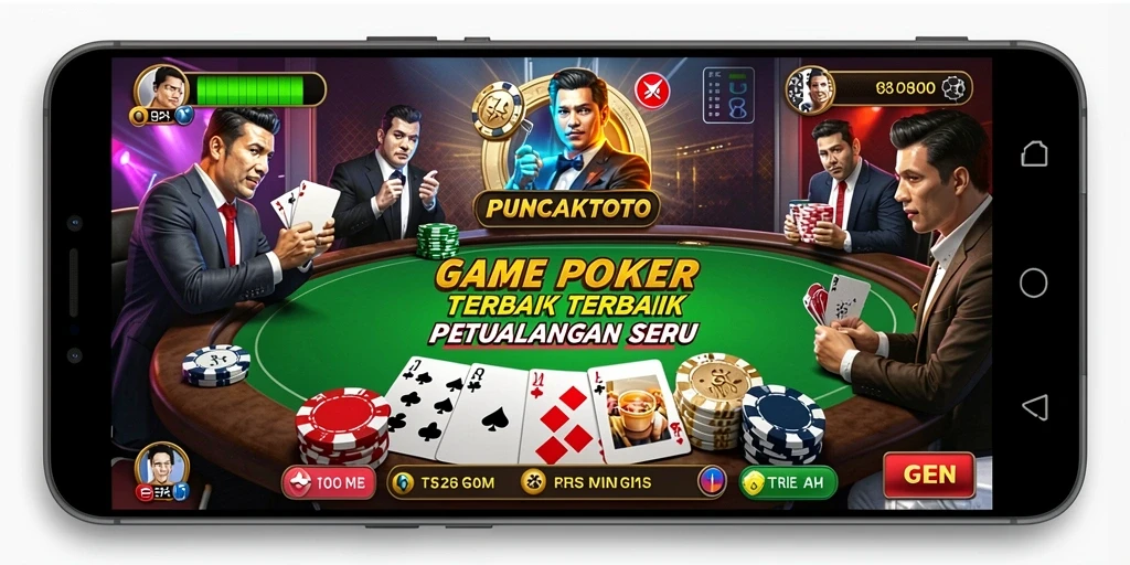 Tampilan gameplay menarik di PUNCAKTOTO yang menghadirkan keseruan Poker.