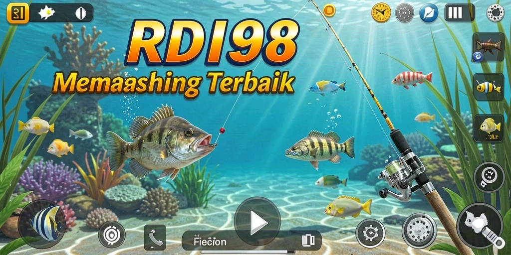 Tampilan gameplay RDI88 dengan aksi memancing yang mendebarkan.
