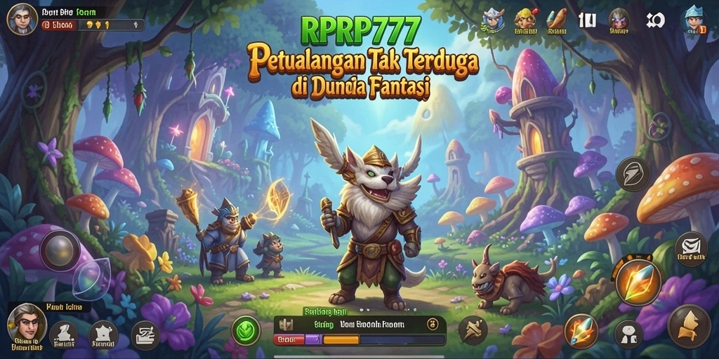 Screenshot utama RPRP777 menampilkan aksi petualangan seru.