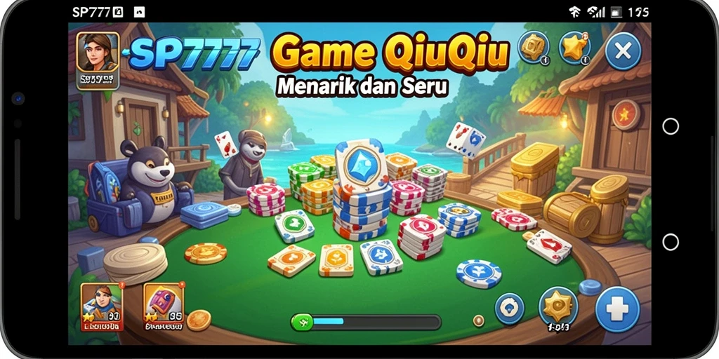 Gameplay QiuQiu yang menegangkan dan seru.