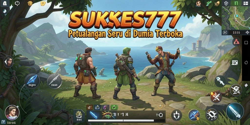 Screenshot gameplay SUKSES777 dengan eksplorasi dunia yang luas.