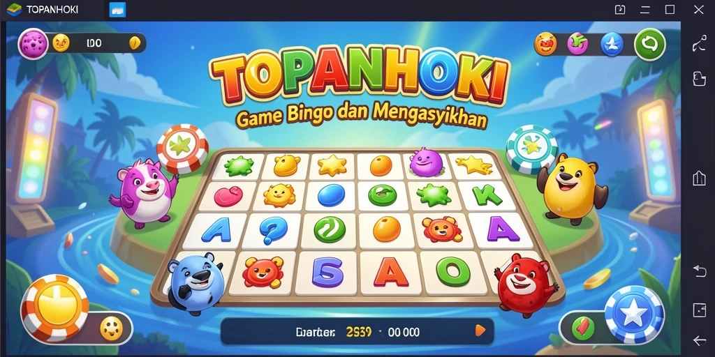 Screenshot gameplay TOPANHOKI yang menampilkan keseruan bermain Bingo.